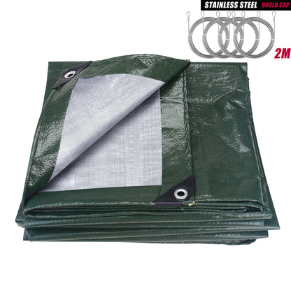 HookUpCo. Waterproof Tarpaulin Cover with Grommets - HookUpCo.