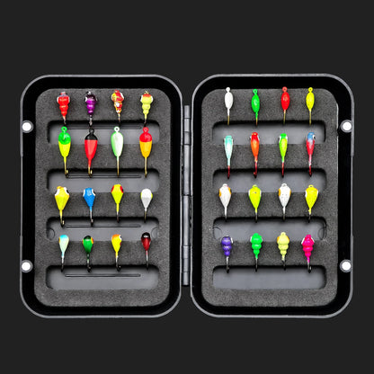 HookUpCo. Premium Ice Fishing Lure Kit, 8pcs