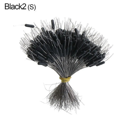 300 Black Silicone Fishing Bobber Stoppers - HookUpCo.