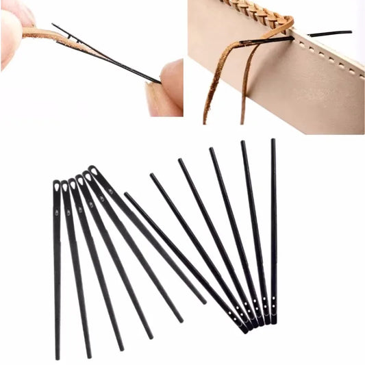 HookUpCo. 6 Pcs Leather Sewing Needles for Craft Projects