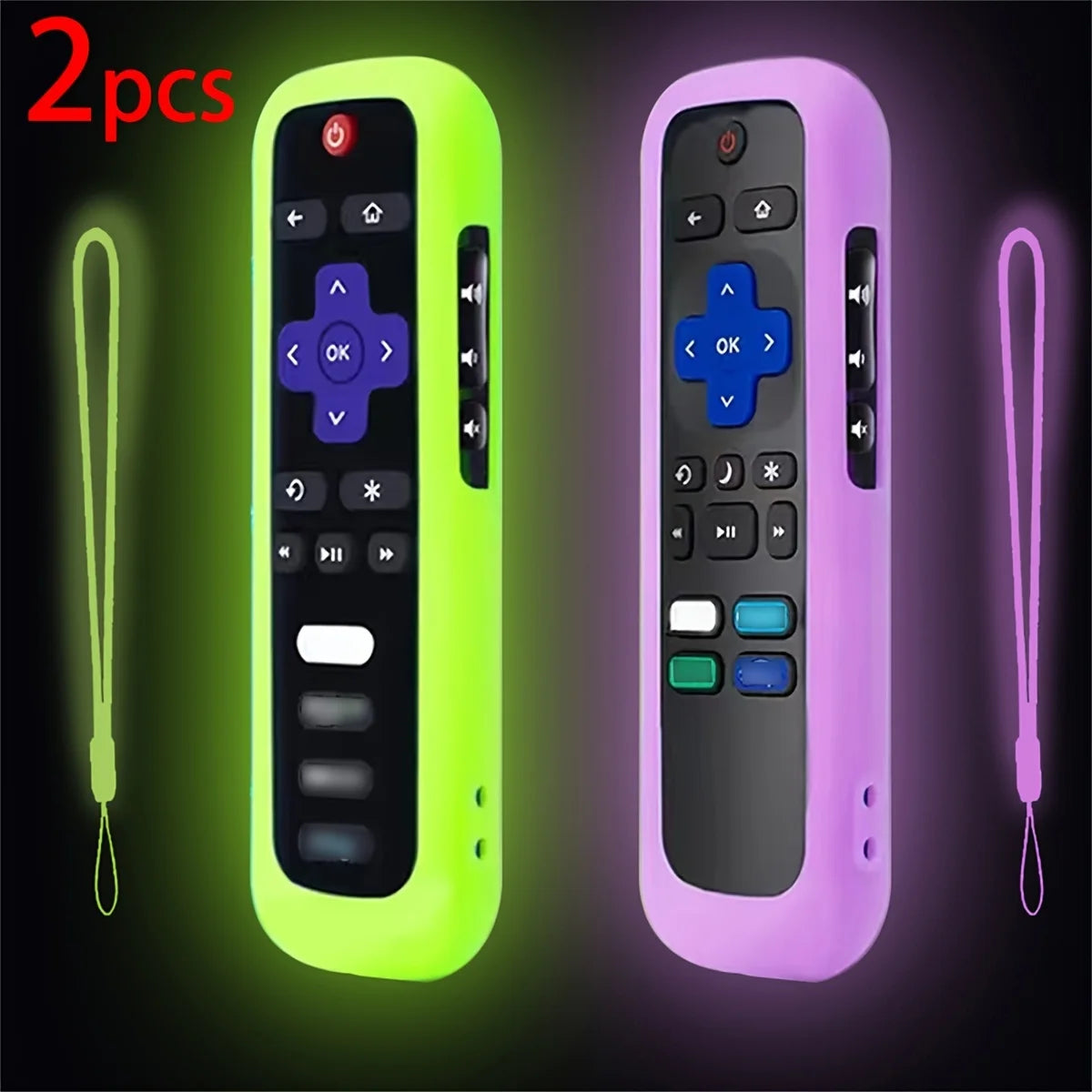 Luminous Silicone Remote Control Set for TVs