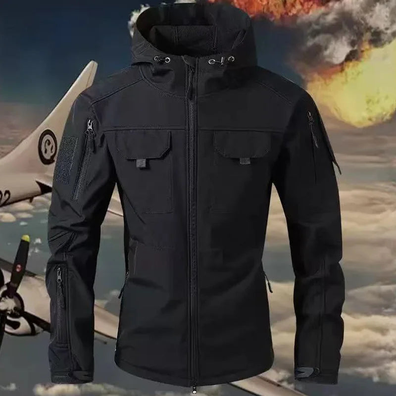 Premium Men's Winter Autumn SoftShell Fleece Waterproof Jackets