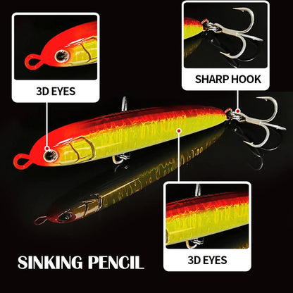 Fast Sinking 105mm Fishing Lure for Tuna & Trout