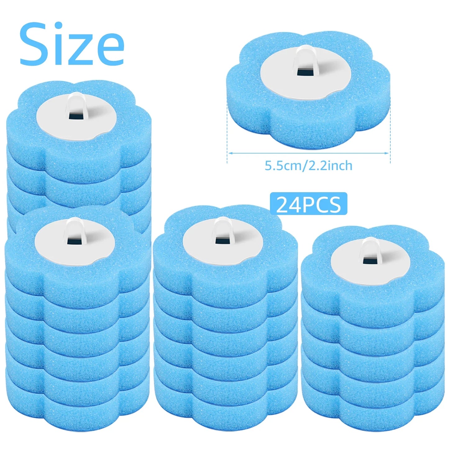 HookUpCo. Long Handle Toilet Brush with Refills