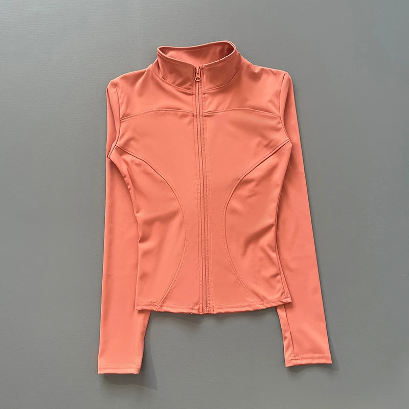 Women's Quick-Dry Stretch Workout Jacket, Slim Fit