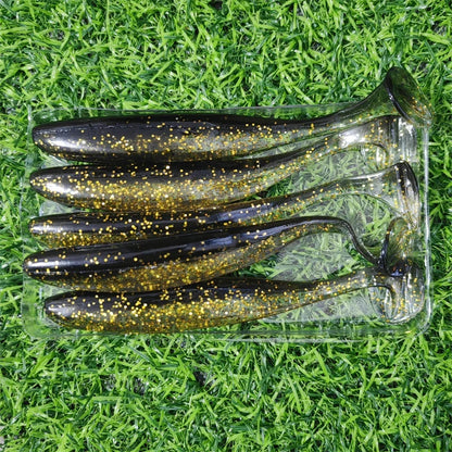 HookUpCo. 5pcs T-Tail Swimbait for Fishing