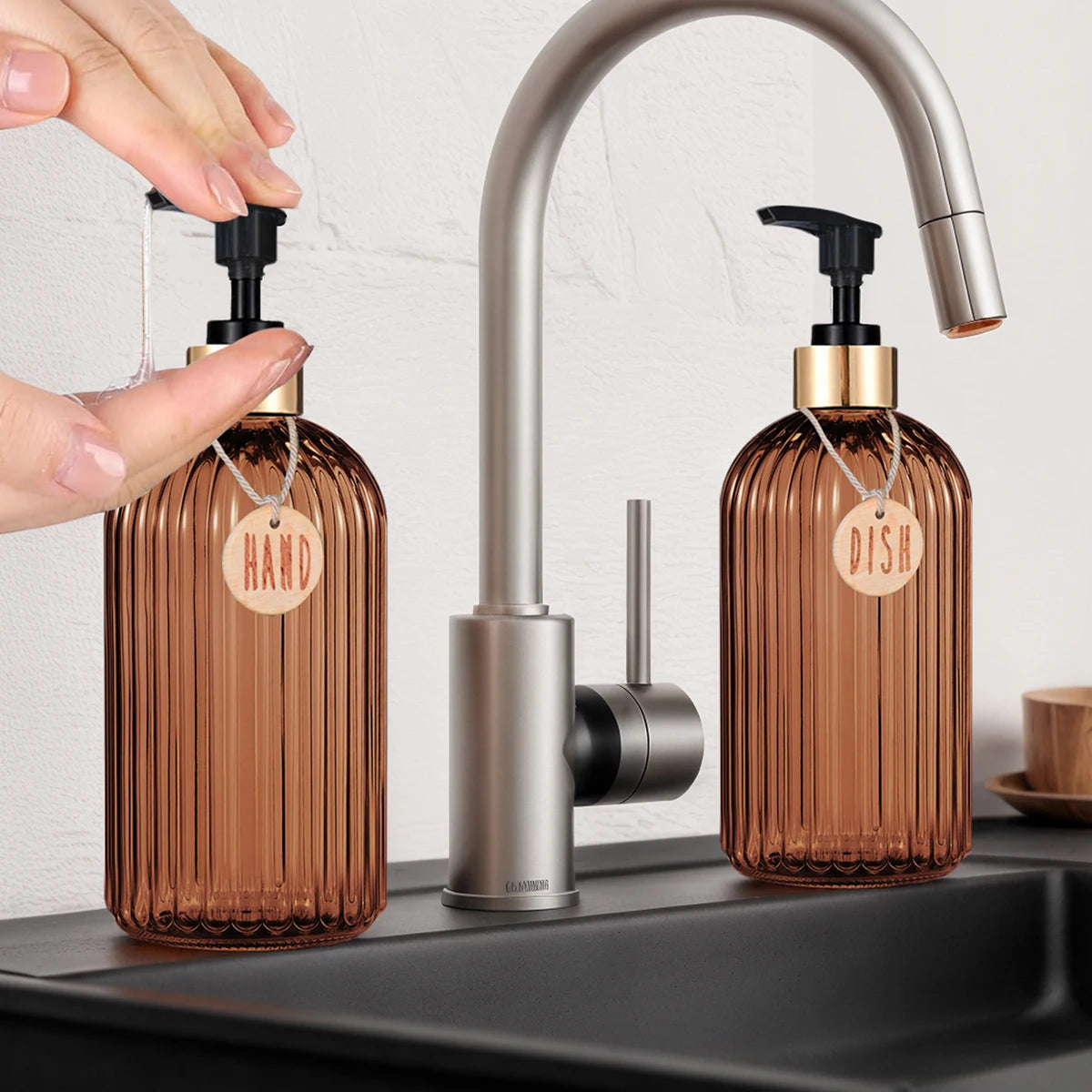 Elegant Reusable Soap Dispenser for Home Use