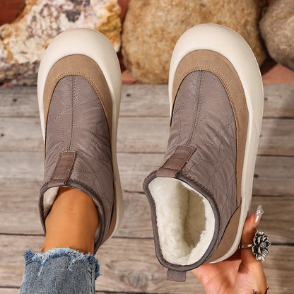 Cozy Fleece-Lined Snow Boots for Women - Non-Slip Comfort