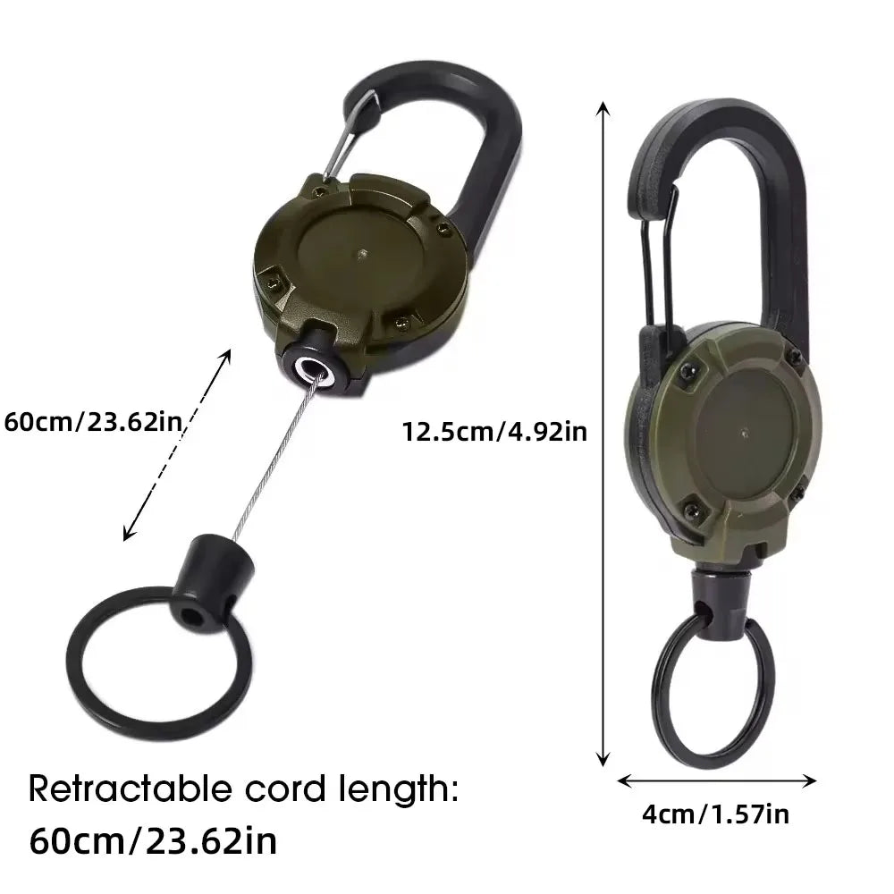 HookUpCo Heavy Duty Retractable Carabiner