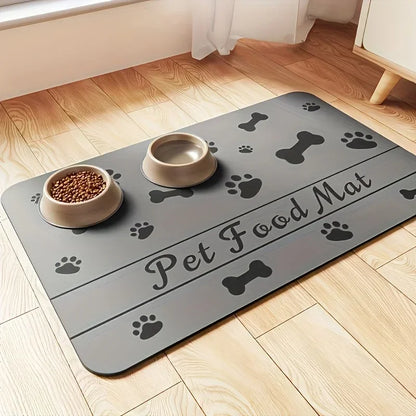 HookUpCo. Heavy Duty Pet Feeding Mat, Waterproof