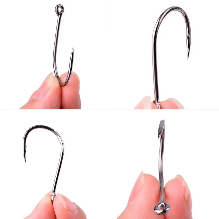 HookUpCo. 100pcs Circle Carp Fishing Hook Set - HookUpCo.