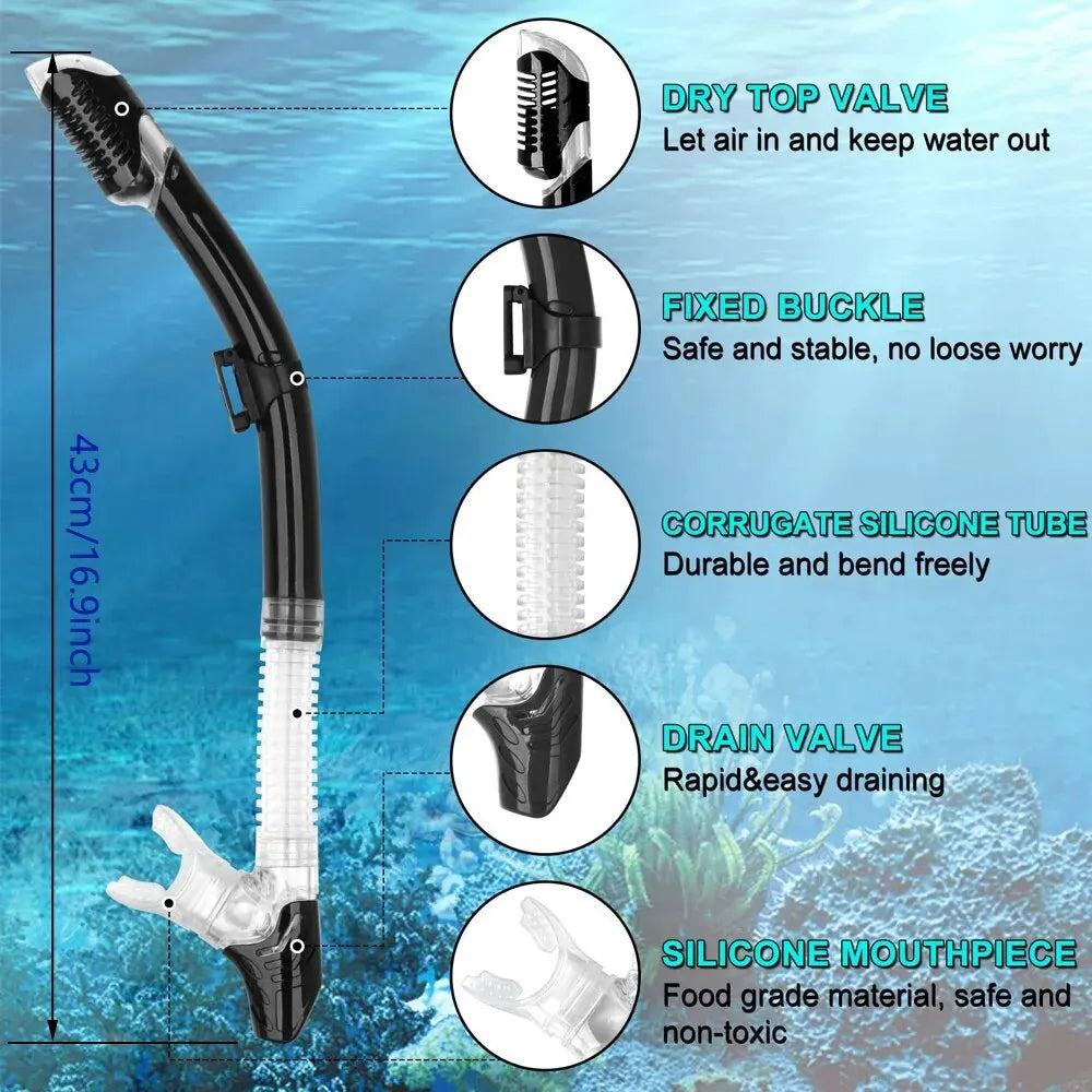 HookUpCo. Easy Breath Snorkel Tube