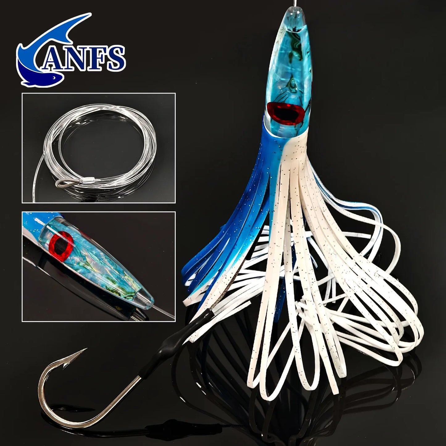 HookUpCo. 11.8" Resin Trolling Fishing Lure - HookUpCo.