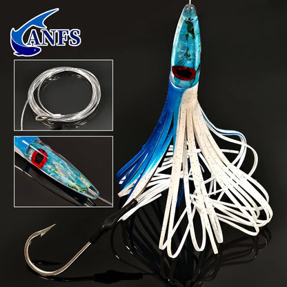 HookUpCo. 11.8" Resin Trolling Fishing Lure - HookUpCo.