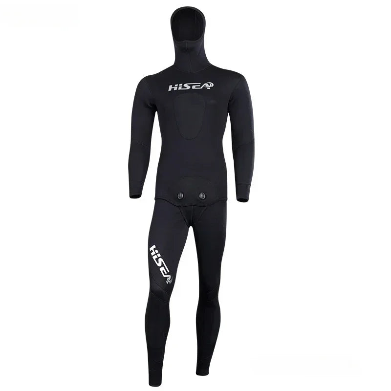 Hisea Men's Camouflage Wetsuits 3.5mm CR Triathlon CR Smooth Skin YAMAMOTO Hunter Open Cell Smooth Skin Neoprene Diving Suit