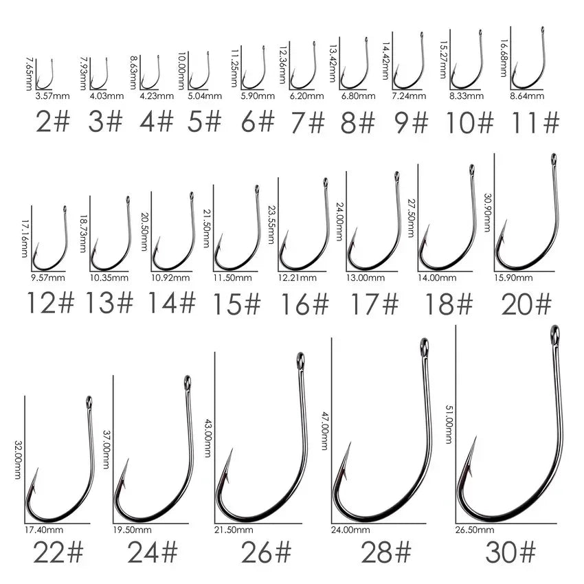 HookUpCo. High Carbon Fishing Circle Hooks 50pcs - HookUpCo.
