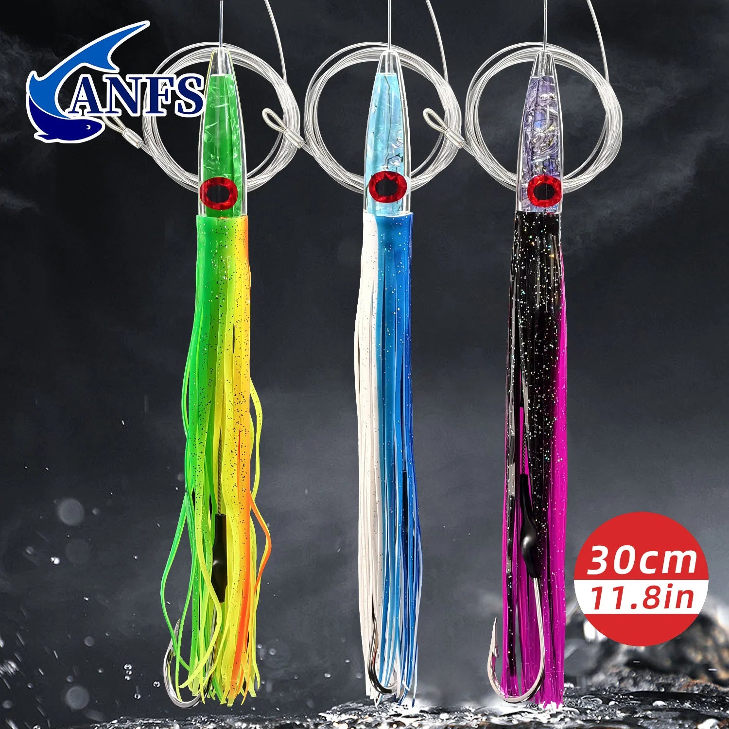 HookUpCo. 11.8" Resin Trolling Fishing Lure - HookUpCo.