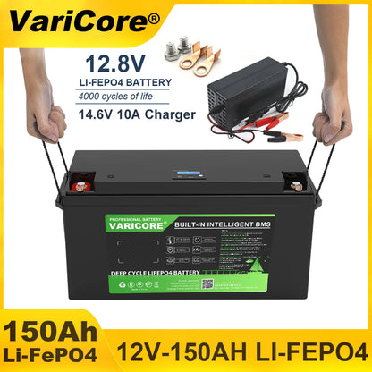 HookUpCo. 12V LiFePO4 Battery with 340Ah Capacity