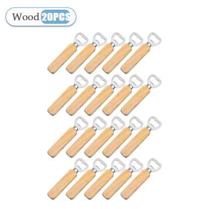 Solid Wood Beer Bottle Opener by HookUpCo.