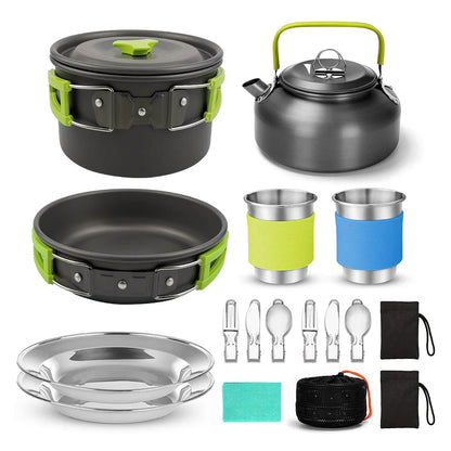 HookUpCo. Compact Camping Cookware Set for Two - HookUpCo.