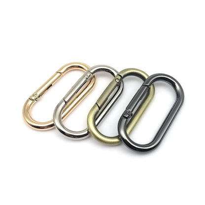 HookUpCo. Openable Leather Bag Clip Keyring - HookUpCo.