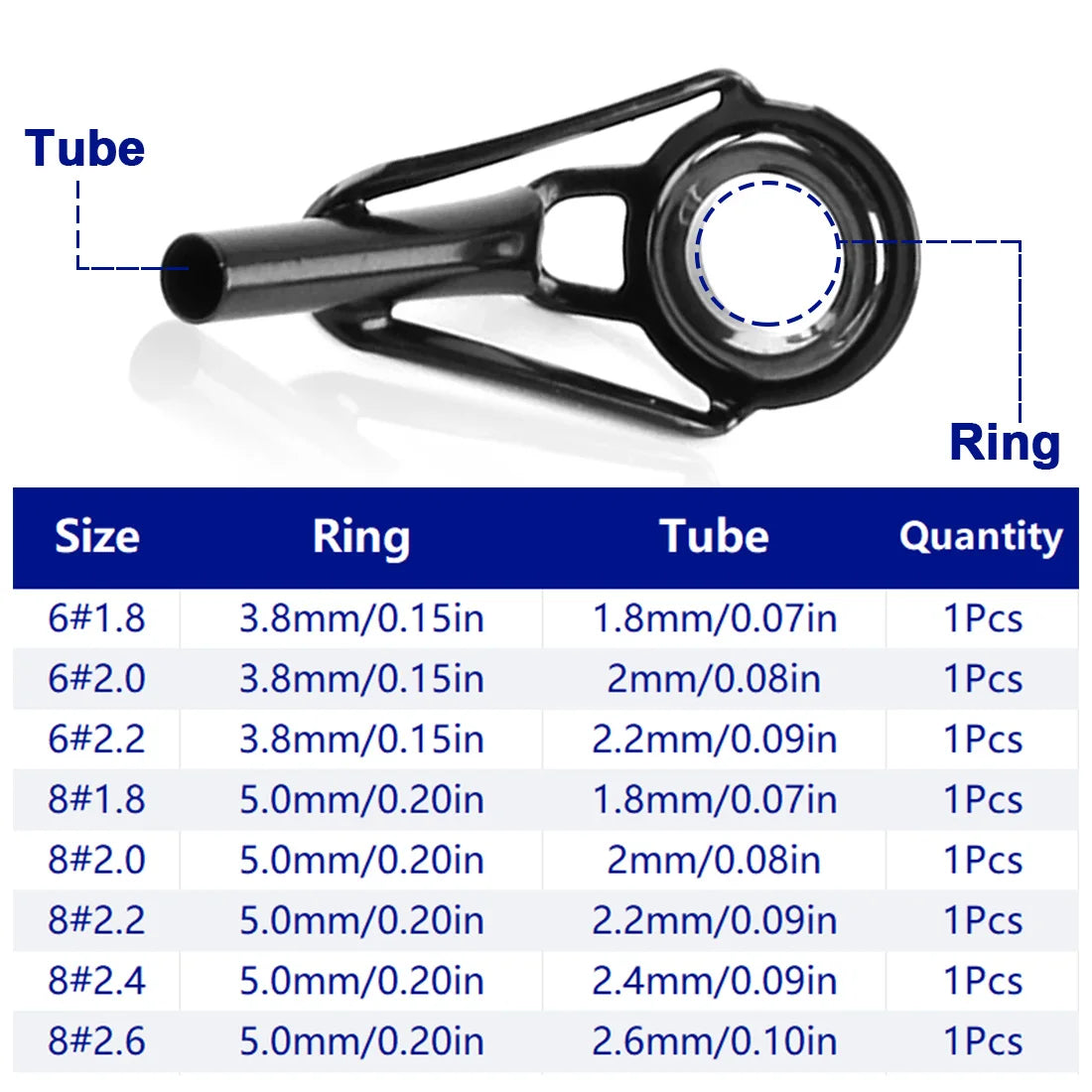 Stainless Steel Fishing Rod Tip Repair Kit - HookUpCo.