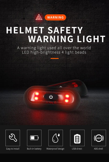 HookUpCo LED Bike Helmet Tail Light