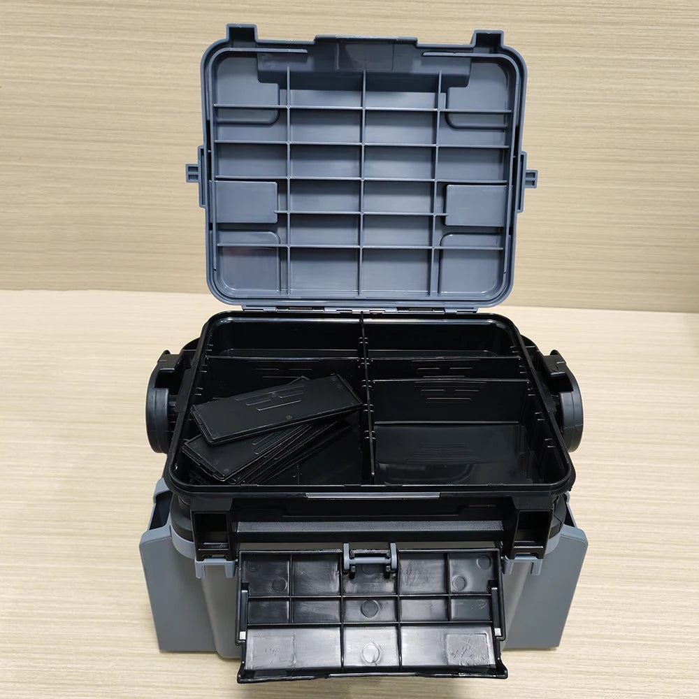 Double Layer Fishing Gear Storage Box