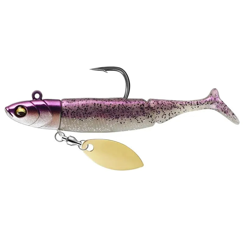 HookUpCo. 21g T-tail Silicone Fishing Lure for Pike & Bass