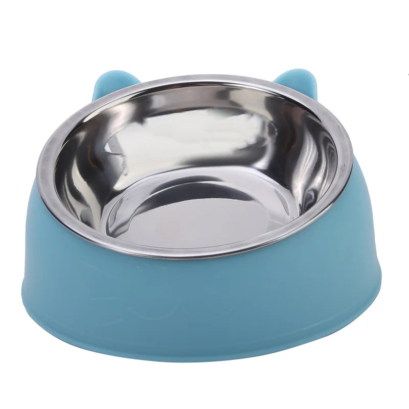 Creative Stainless Steel Pet Feeding Bowls for Cats & Dogs