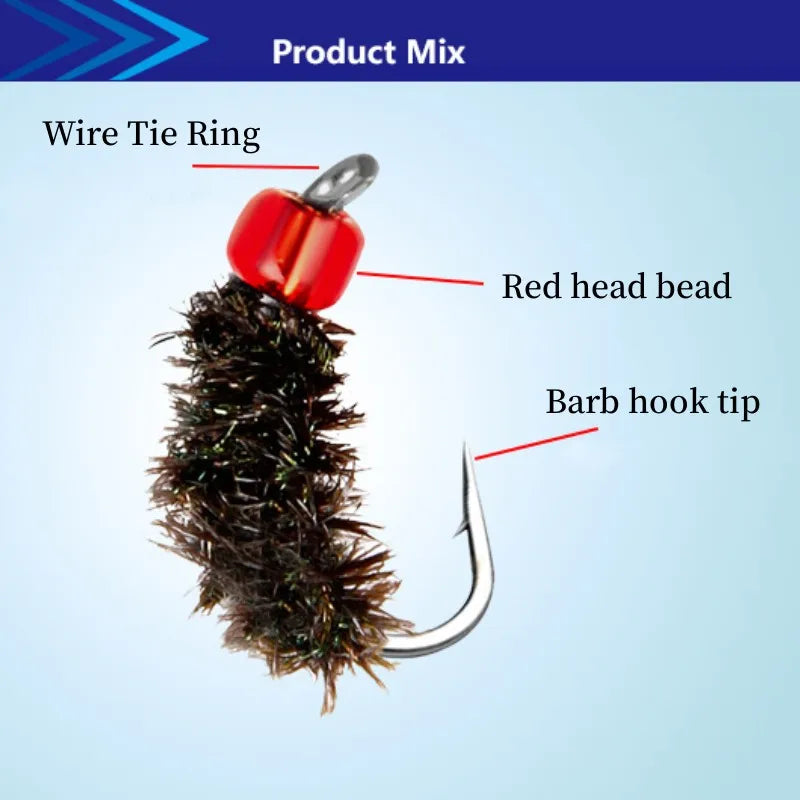 HookUpCo. Bionic Insect Lures 5PCS - HookUpCo.