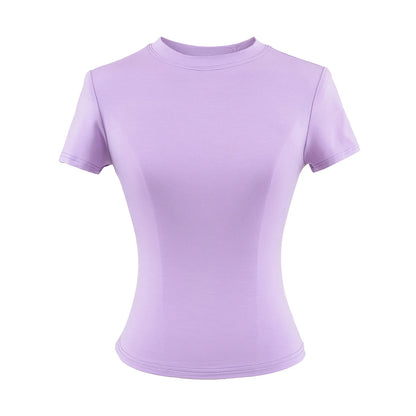 Stylish Slim Fit Casual T-Shirt for Women - Trendy Solid Color