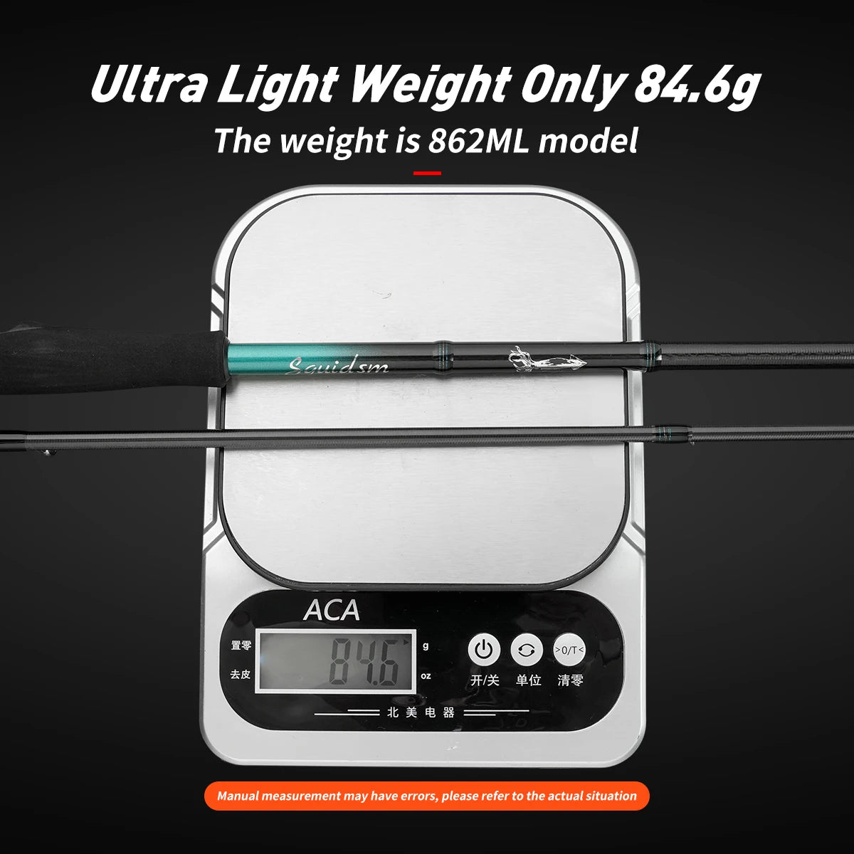 HookUpCo. Lightweight Squid Fishing Rod 2.4m 2.6m - HookUpCo.