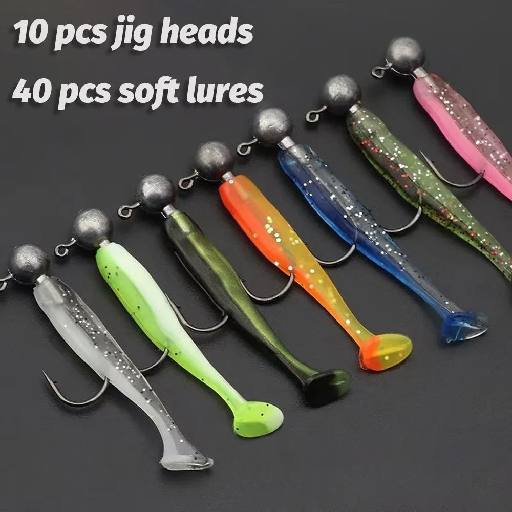 HookUpCo. 50PCS Metal Jig Bait Fishing Lure Kit - HookUpCo.