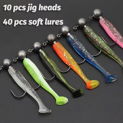 HookUpCo. 50PCS Metal Jig Bait Fishing Lure Kit - HookUpCo.