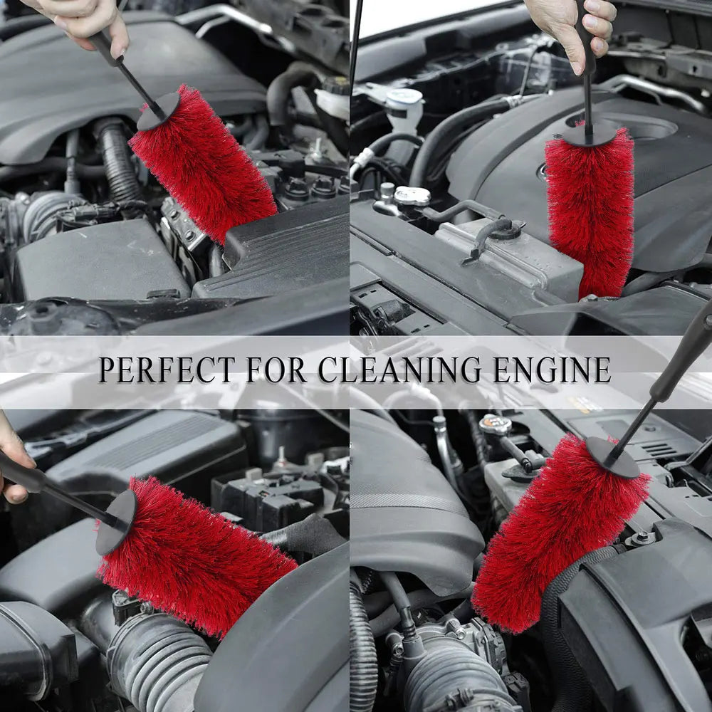 Soft Non-Scratch Wheel Cleaning Brush