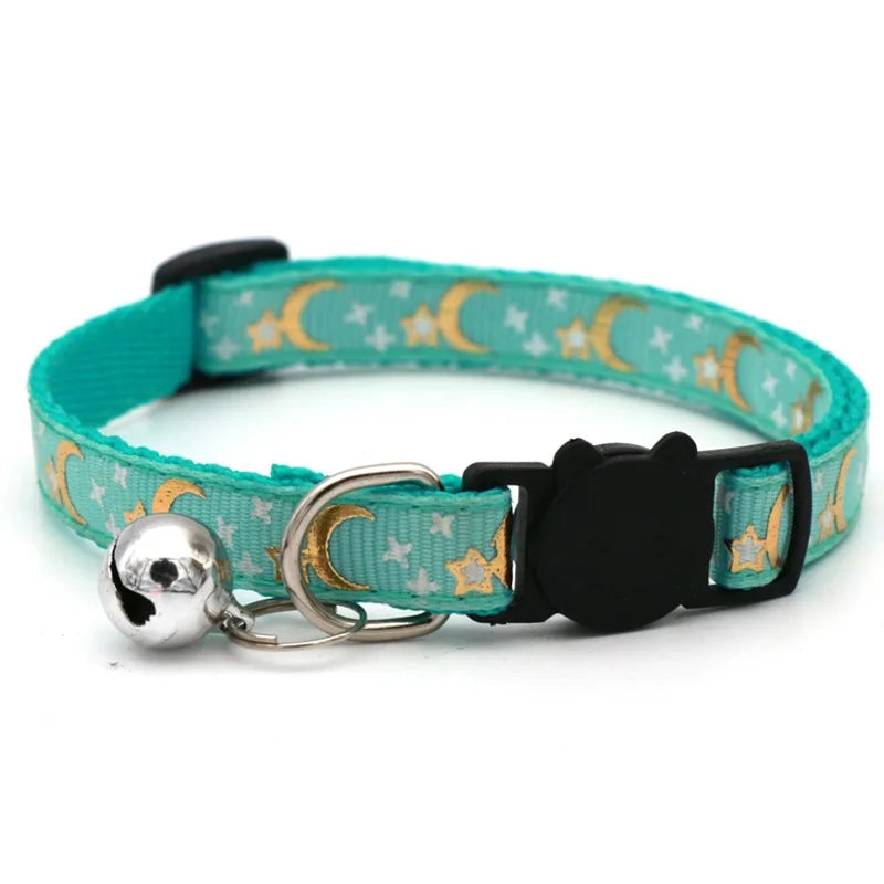 HookUpCo. Colorful Pet Collar with Safety Bell