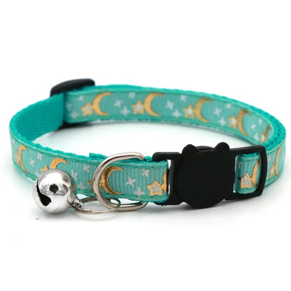 HookUpCo. Colorful Pet Collar with Safety Bell