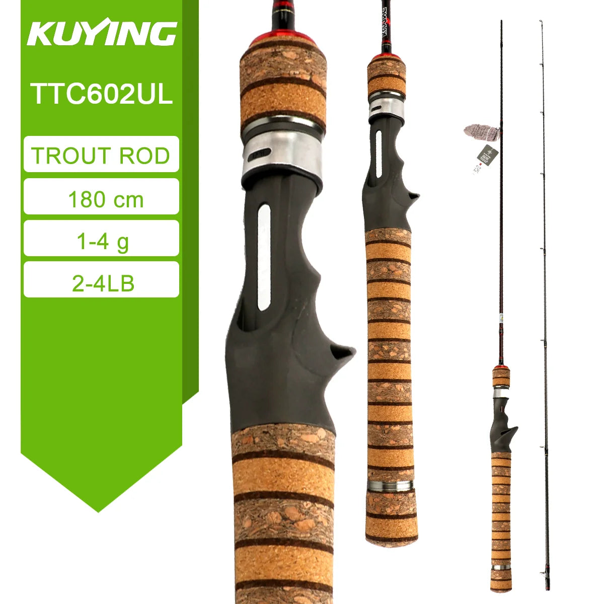 HookUpCo. Teton L Carbon Fishing Rod 5'2" - 6'6" - HookUpCo.