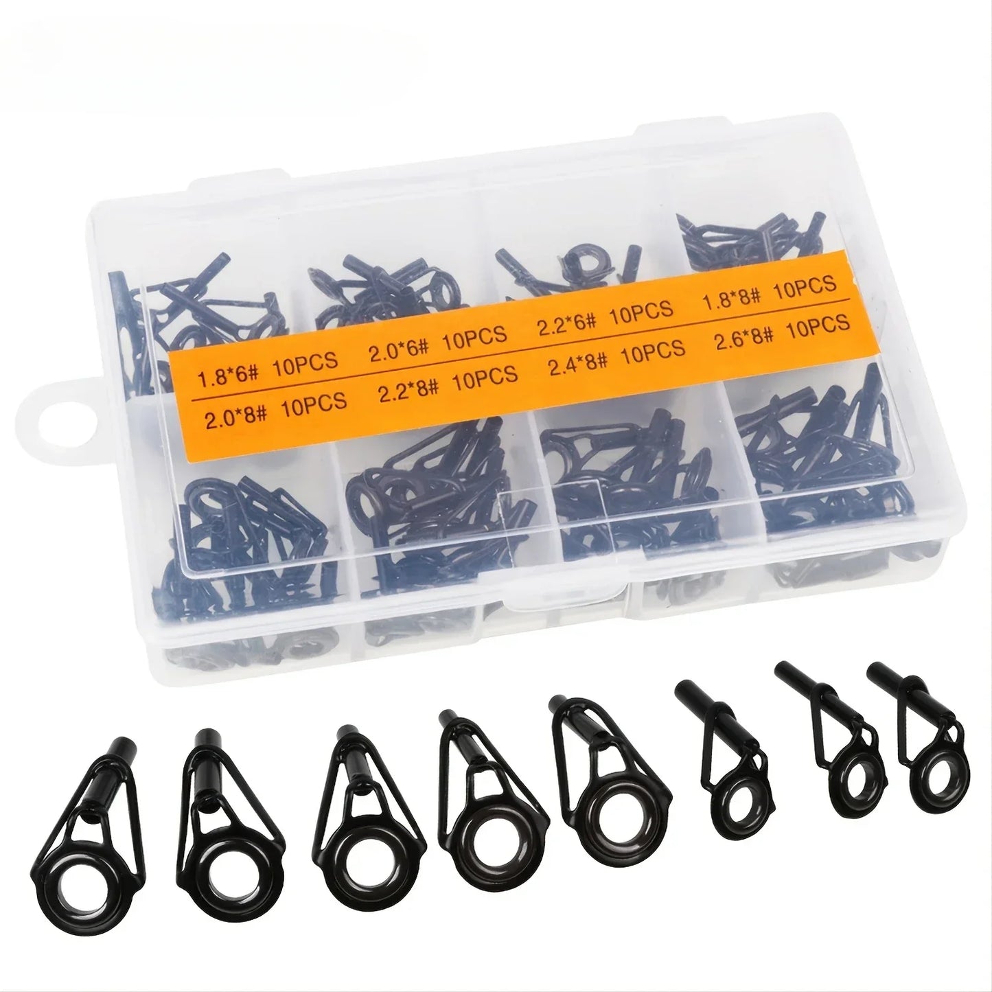 80-Piece Marine Rod Guide Ring Set - HookUpCo.