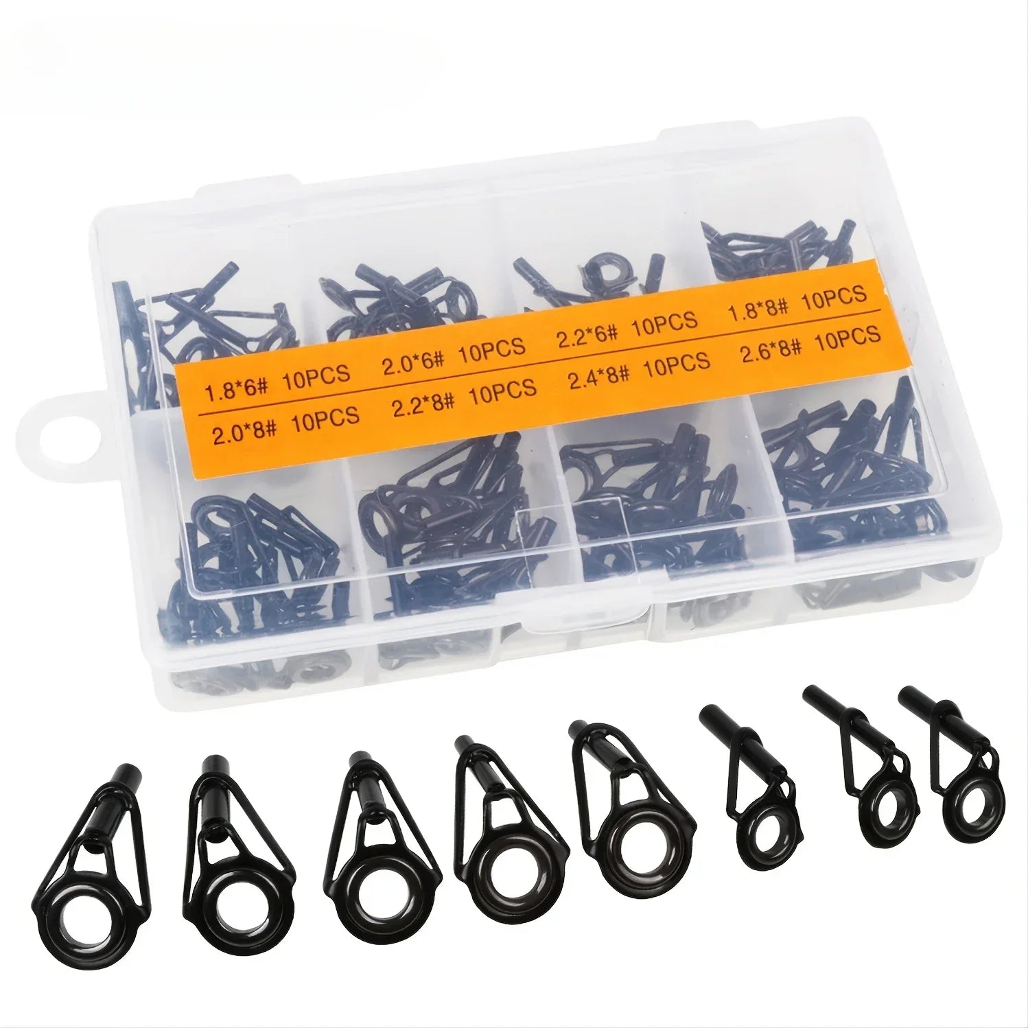 80-Piece Marine Rod Guide Ring Set - HookUpCo.