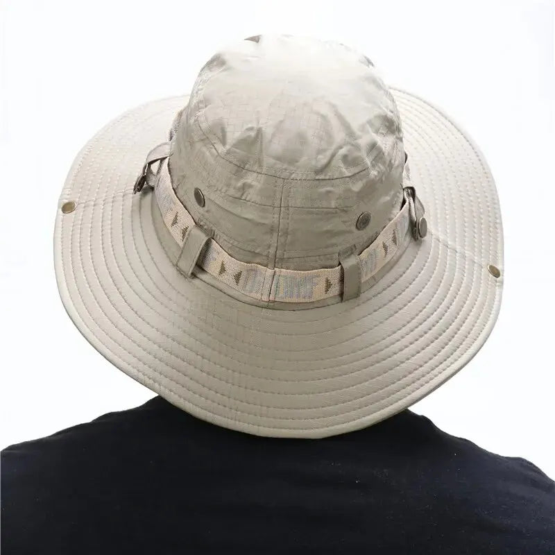 HookUpCo UV Wide Brim Bucket Hat