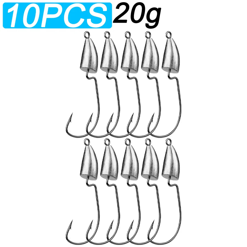 HookUpCo. Metal Jig Heads for Texas Rig Fishing - HookUpCo.