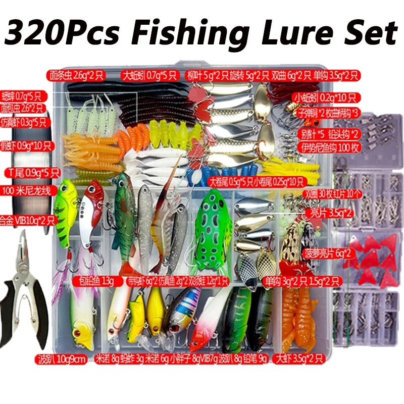 HookUpCo. Premium Fishing Lure Kit with Box - HookUpCo.
