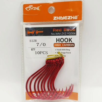 HookUpCo. High Carbon Steel Octopus Fishing Hooks - HookUpCo.