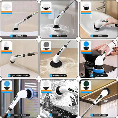 Cordless Electric Spin Scrubber