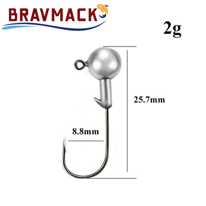 HookUpCo. 10pcs Jig Head Hooks for Fishing - HookUpCo.