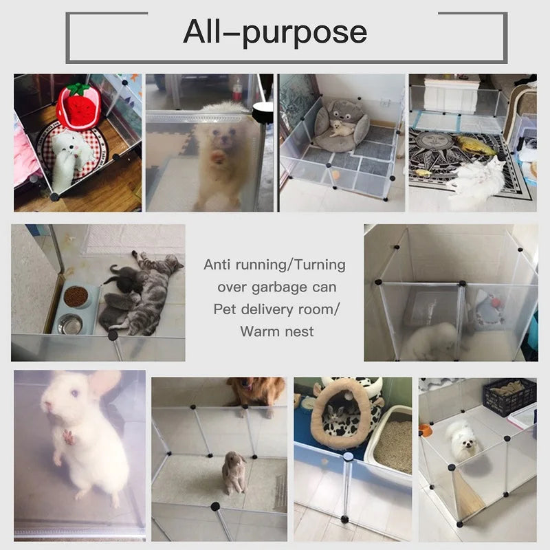 HookUpCo. Foldable Pet Playpen for Small Animals