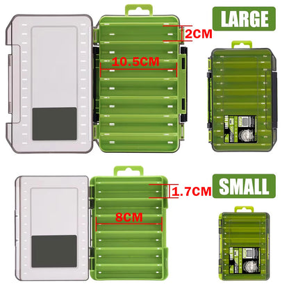 Compact Double-Sided Tackle Box for Efficient Fishing Storage