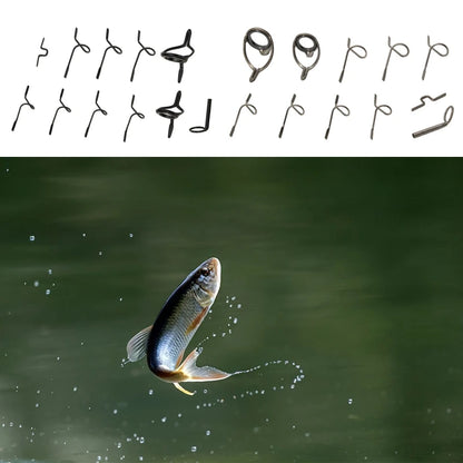 Durable Fishing Rod Guide Repair Set - 11 Pieces - HookUpCo.